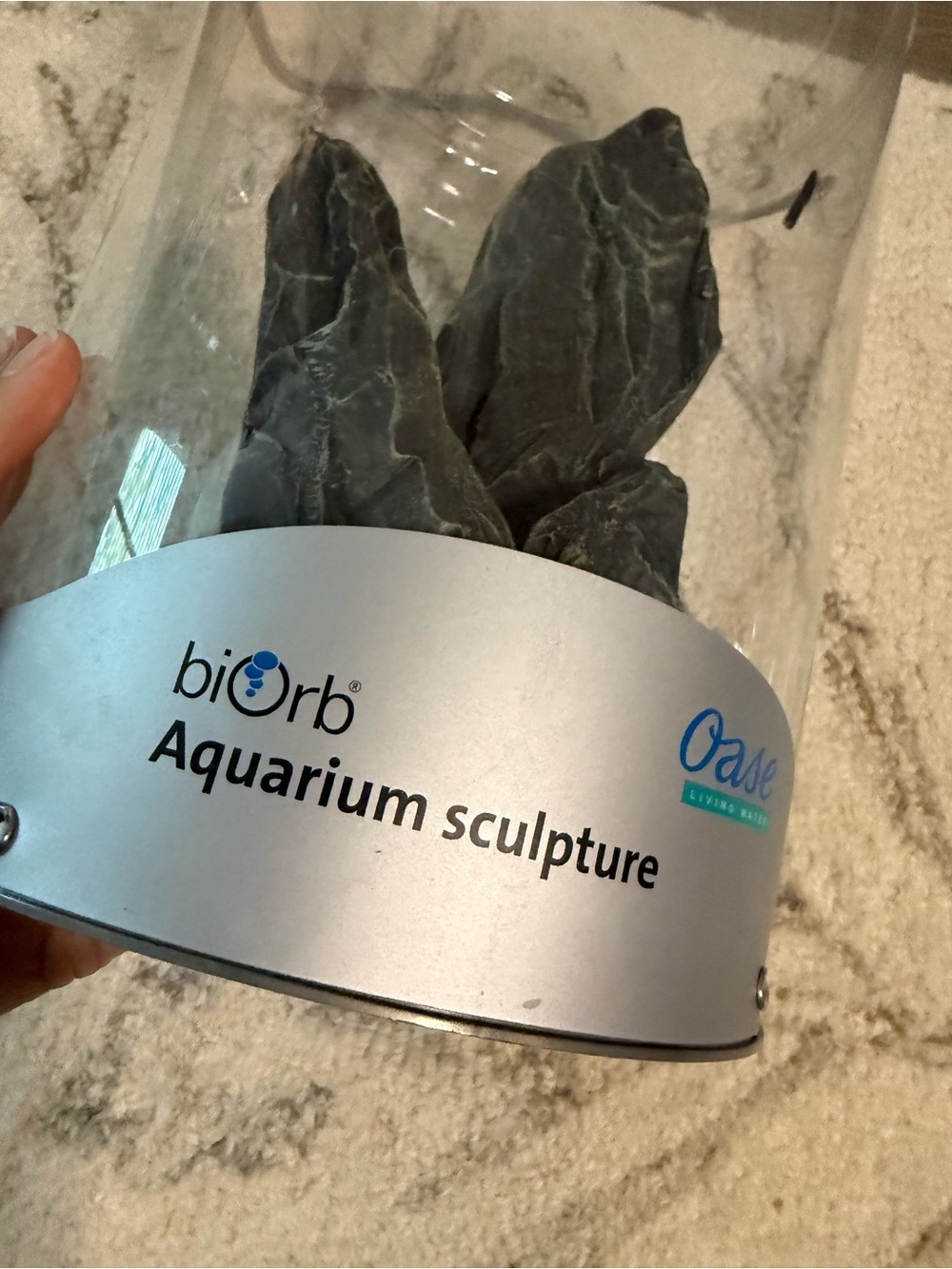 biOrb Aquarium Sculpture Dark Rock Formation Modern Aquascape New in Package - Picture 4 of 7